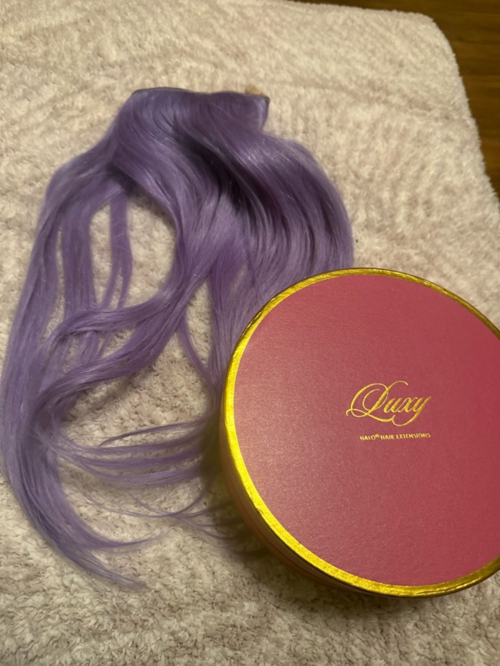 Lux Lavender Clip-In Hair Extension - Soft Purple Strands